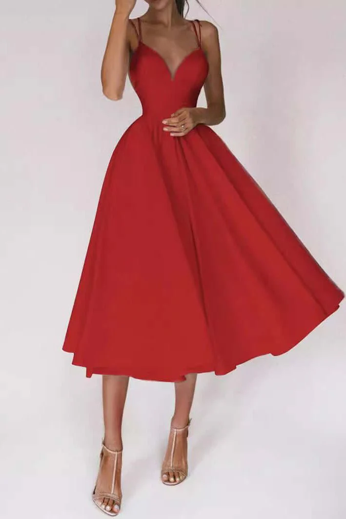 Suspender Swing Midi Dress - Image 10
