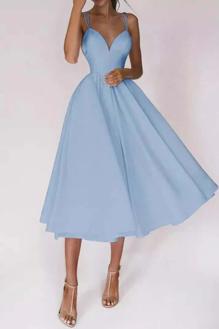 Suspender Swing Midi Dress - Image 11