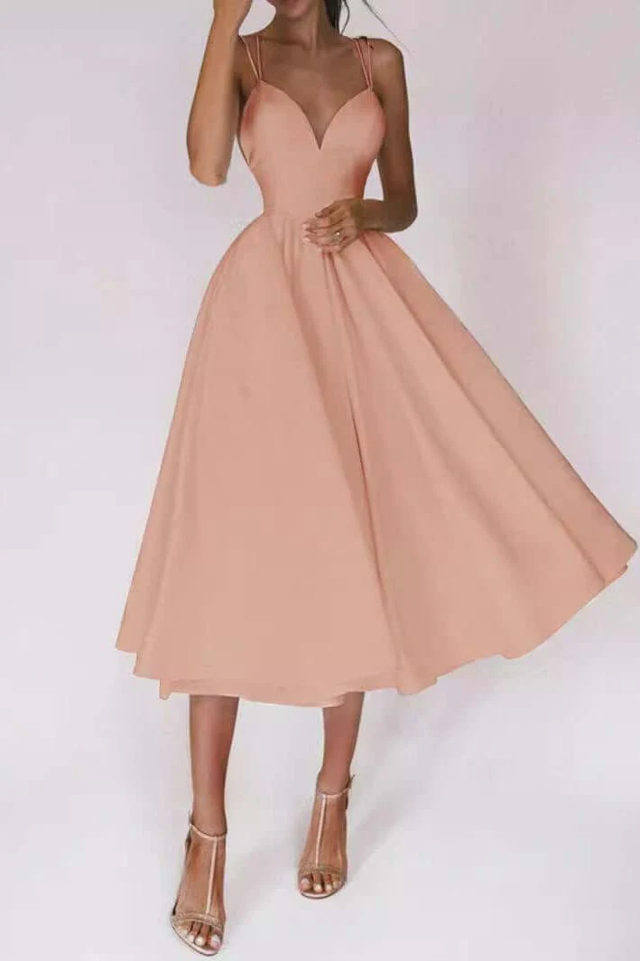 Suspender Swing Midi Dress - Image 2