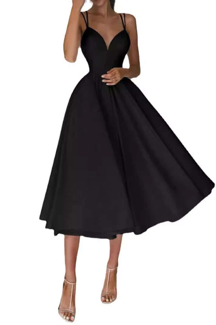 Suspender Swing Midi Dress - Image 3