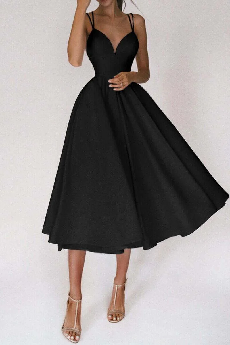 Suspender Swing Midi Dress - Image 6