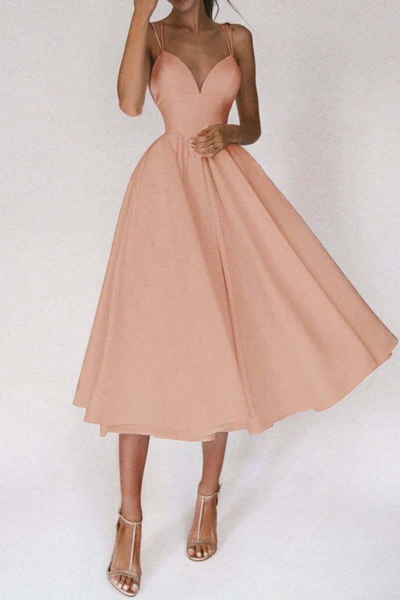 Suspender Swing Midi Dress - Image 7