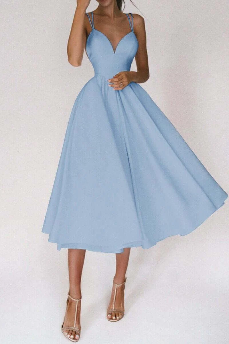 Suspender Swing Midi Dress - Image 8
