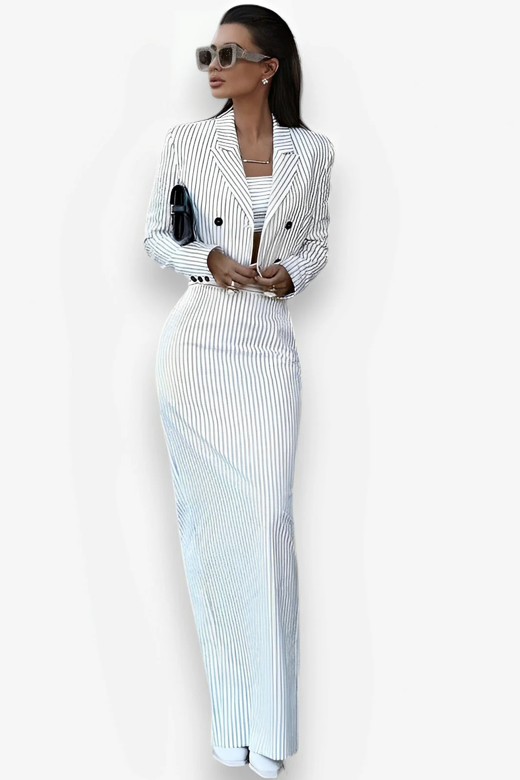 Tube Skirt Two-Piece Dress Suit