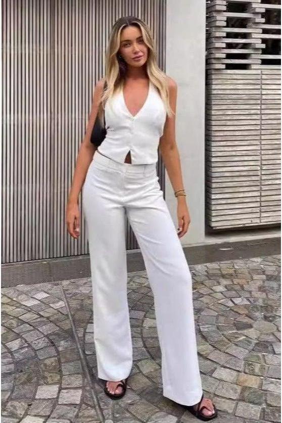 Backless Suspender Top pants Suit - Image 2