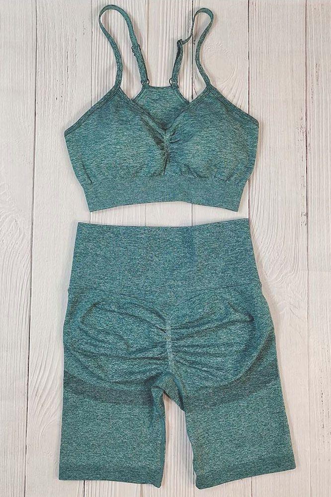 Seamless Women Short Yoga Sets - Image 8