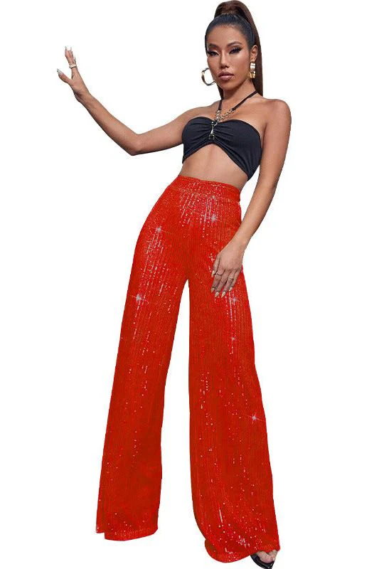 Casual sequined loose drape pants - Image 18