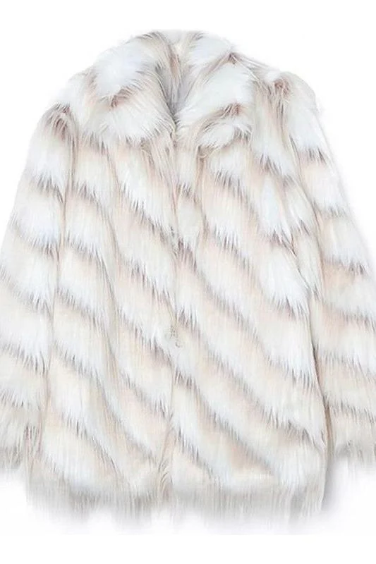 Retro imitation fox fur coat - Image 7