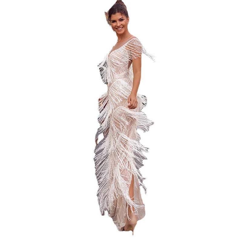 Elegant sleeveless slim long dress - Image 6