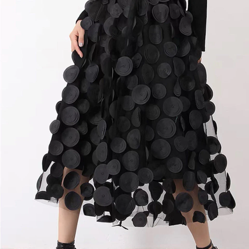 Retro A-Line Large Swing Skirt - Image 4
