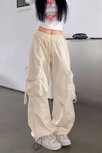 Hip-hop pockets wide-leg pants - Image 5