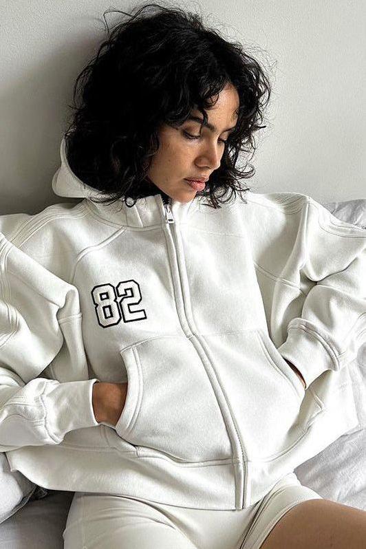 Street oversize style embroidered hoodie - Image 2