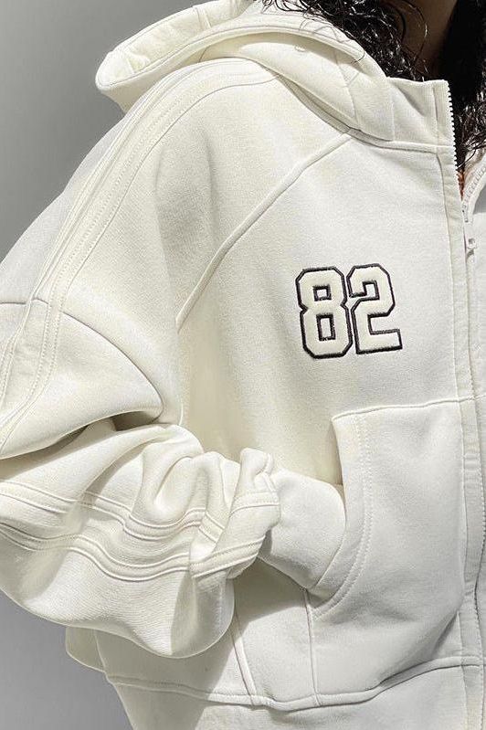Street oversize style embroidered hoodie - Image 4