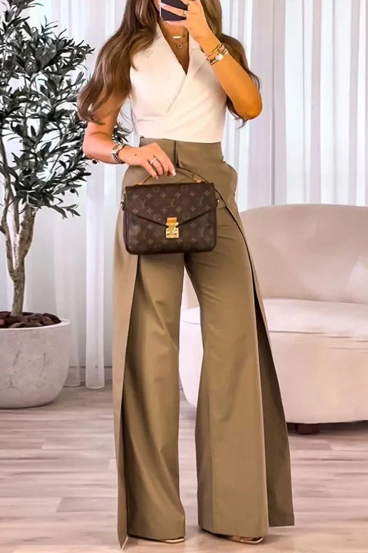 Green Slim suit pants - Image 3