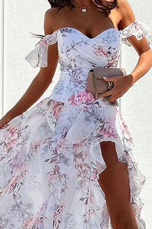 Loose long floral dress - Image 2