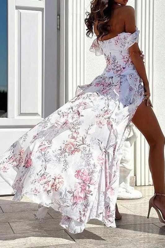 Loose long floral dress - Image 3