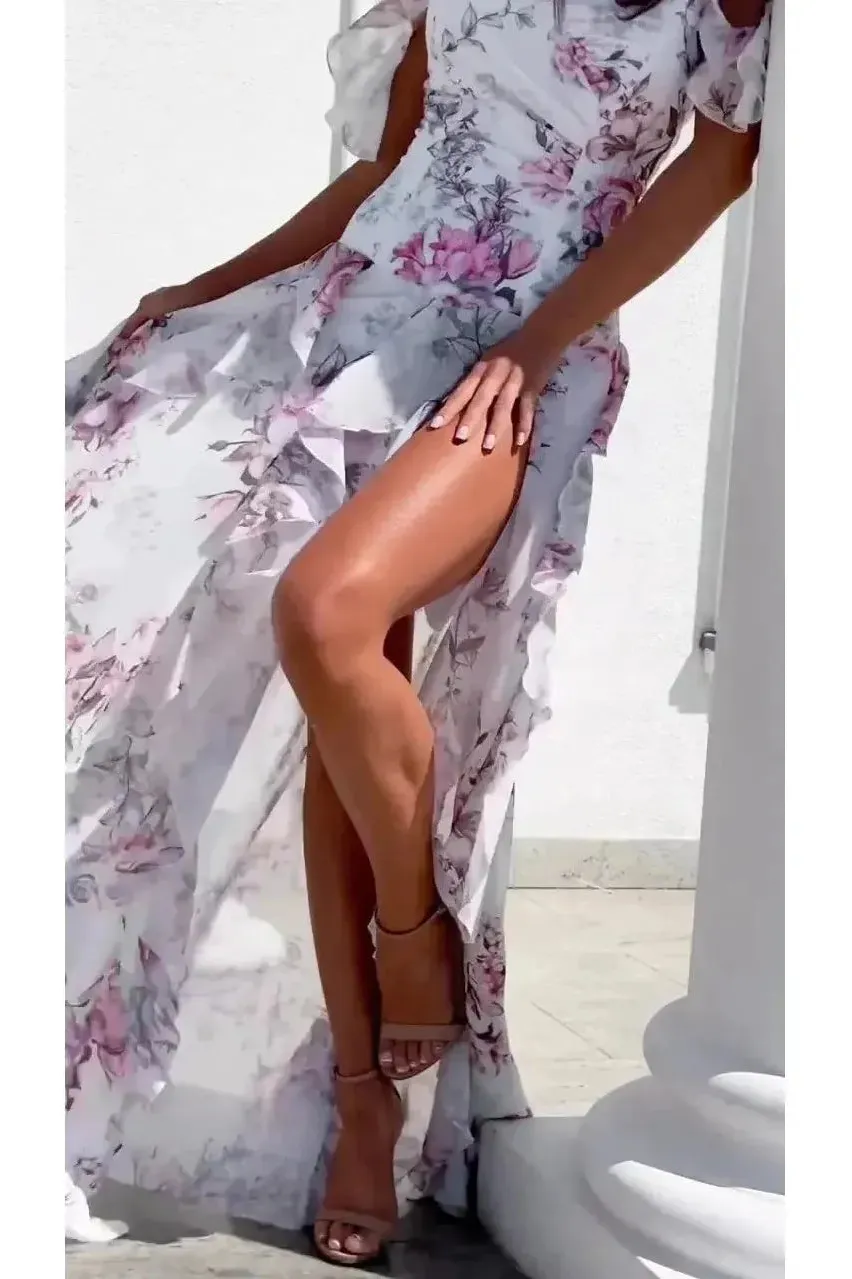 Loose long floral dress - Image 4