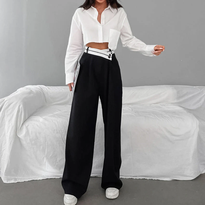 Casual drape mopping pants - Image 3