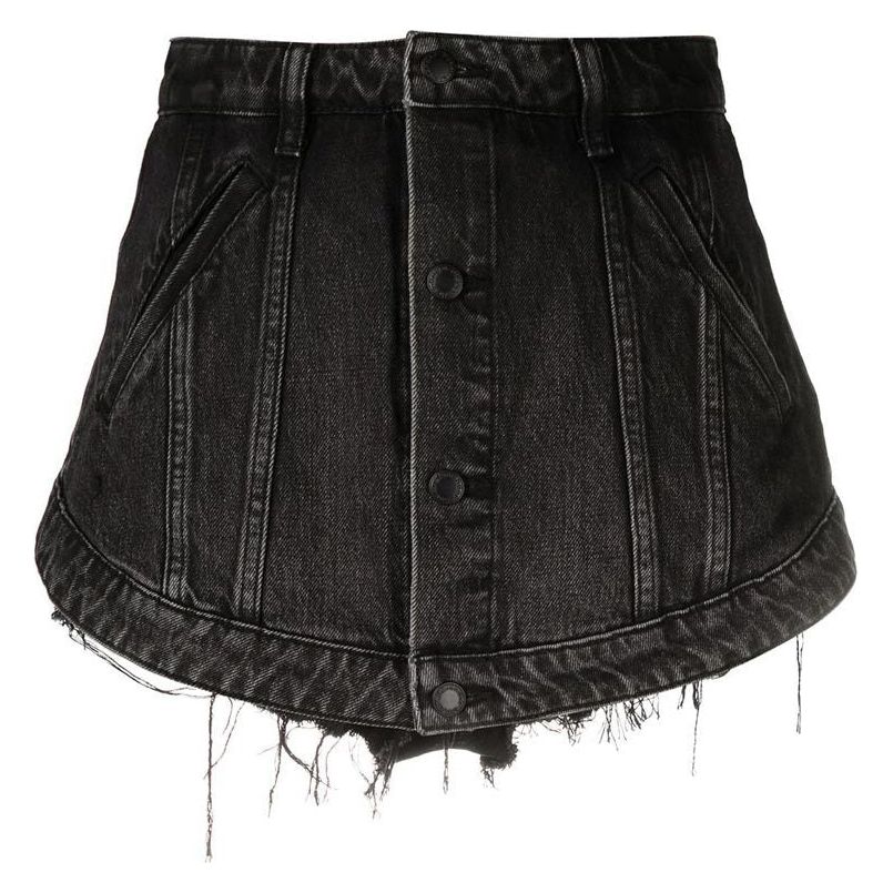 Denim fake mini Skirt - Image 6