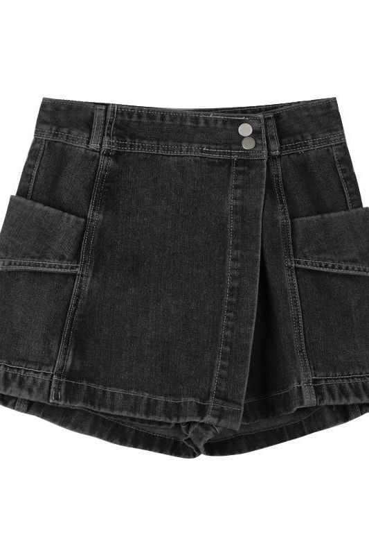 Irregular denim retro slim skirt - Image 7