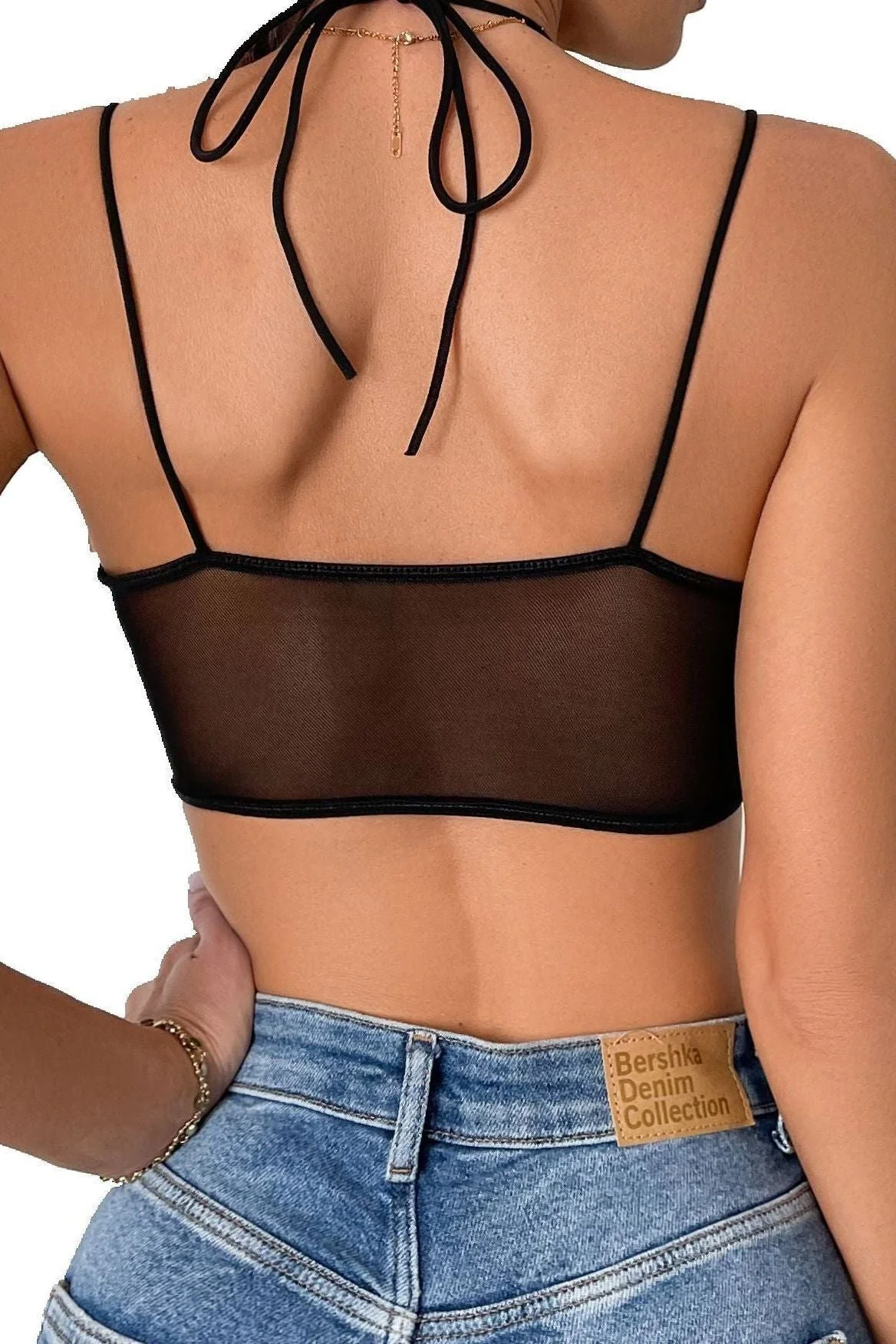 American Mesh Perspective  Fishbone Corset top - Image 6
