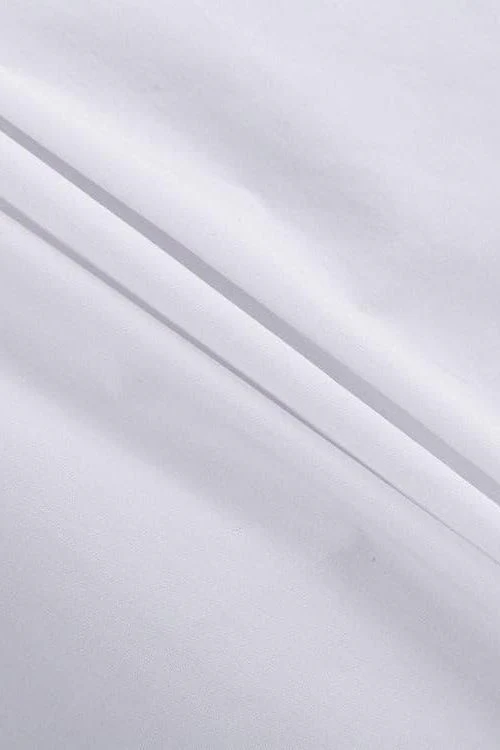 Cropped navel short white shirt - Image 5