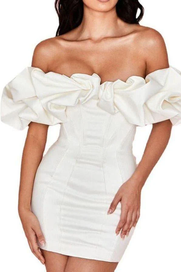 Ruffled one-shoulder dress - Image 2