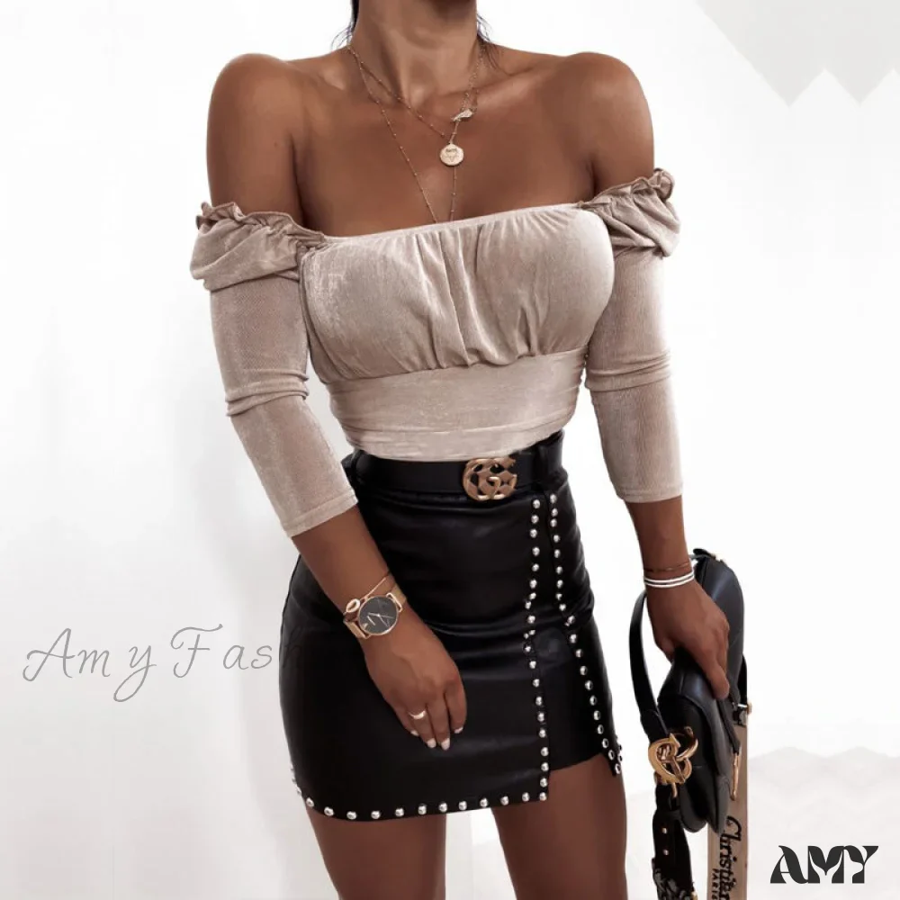 Amy Fashion - Elegant Fashion Rivets PU Leather Skirts - Image 6