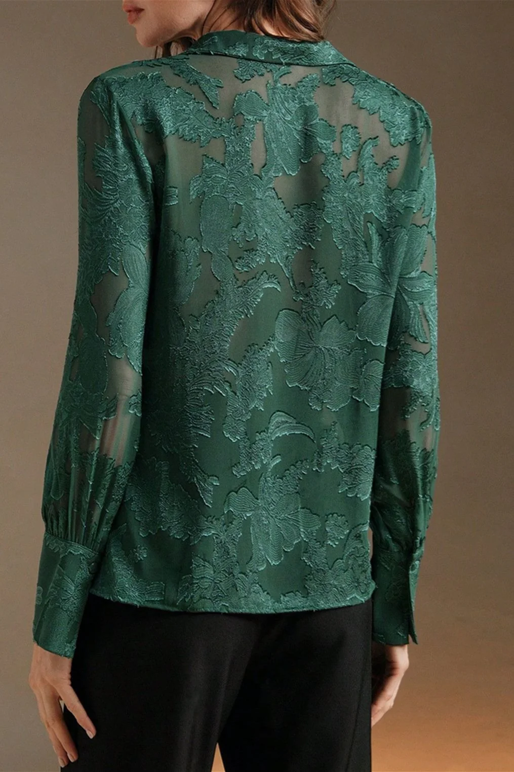 Embroidered Turtleneck Casual Spring-Summer Blouse - Image 14