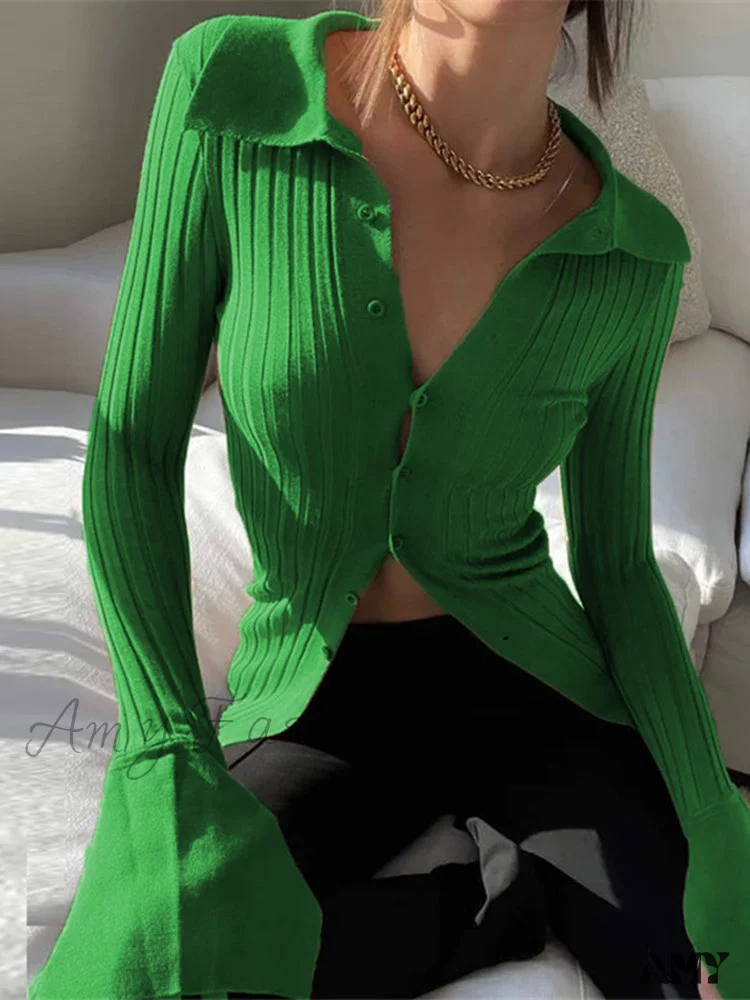 Amy Fashion - Multicolor Slim Knitwear Cardigan - Image 6