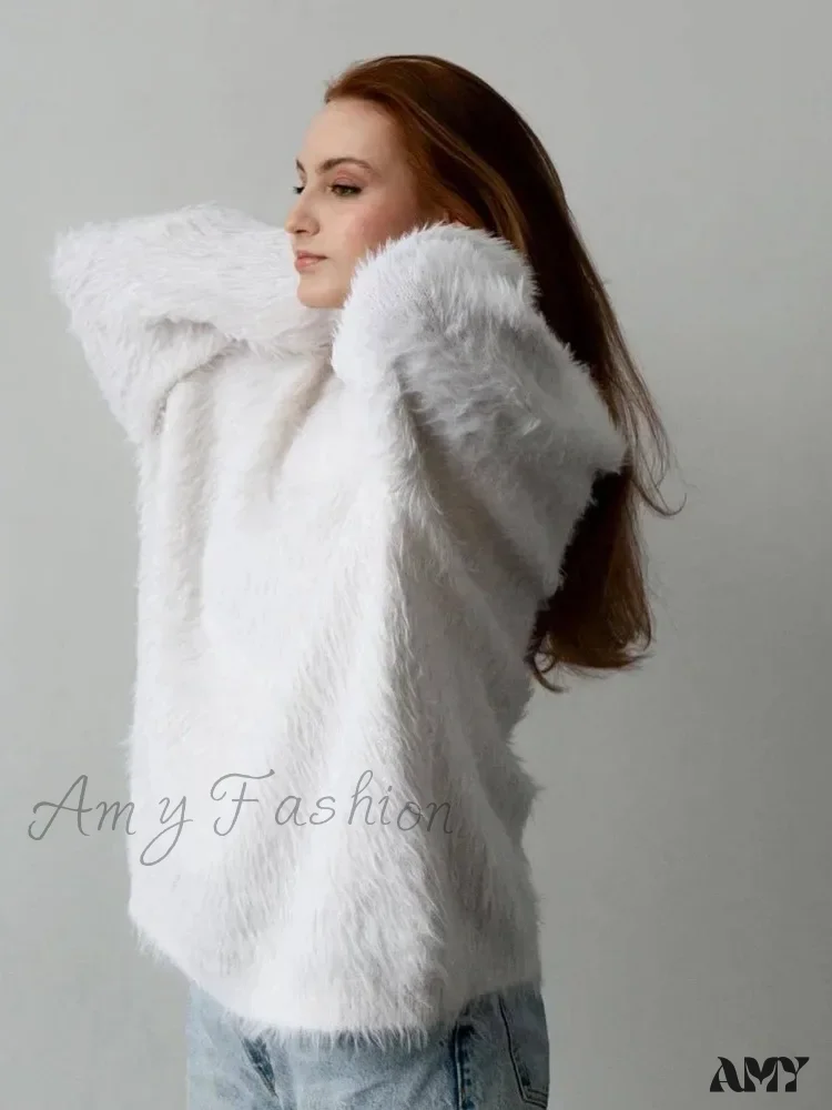 Fashion Loose-fit Long Sleeve O-neck Knitted Pullovers Female Autumn Casual Stylish Cozy Sweater - Image 5