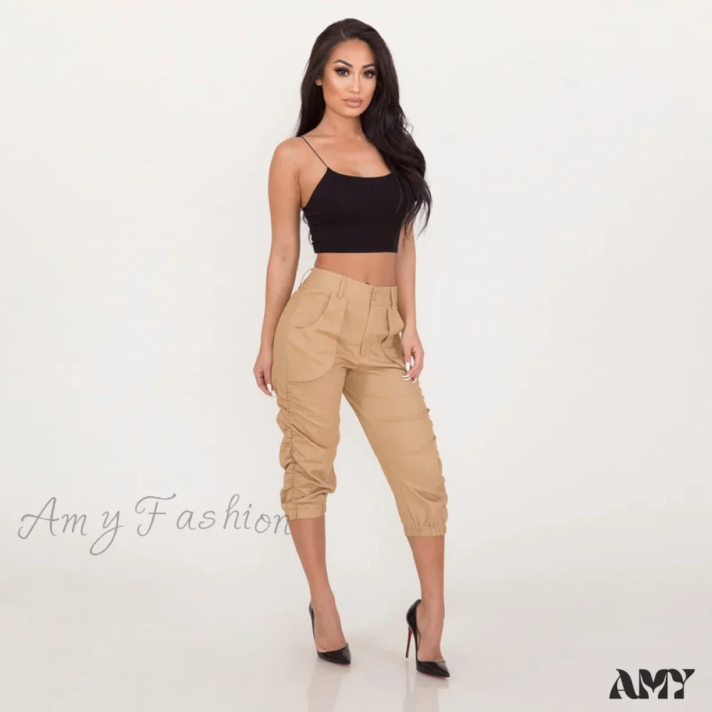 Amy Fashion - Fashion Casual Jogger Capris Pants - Image 12