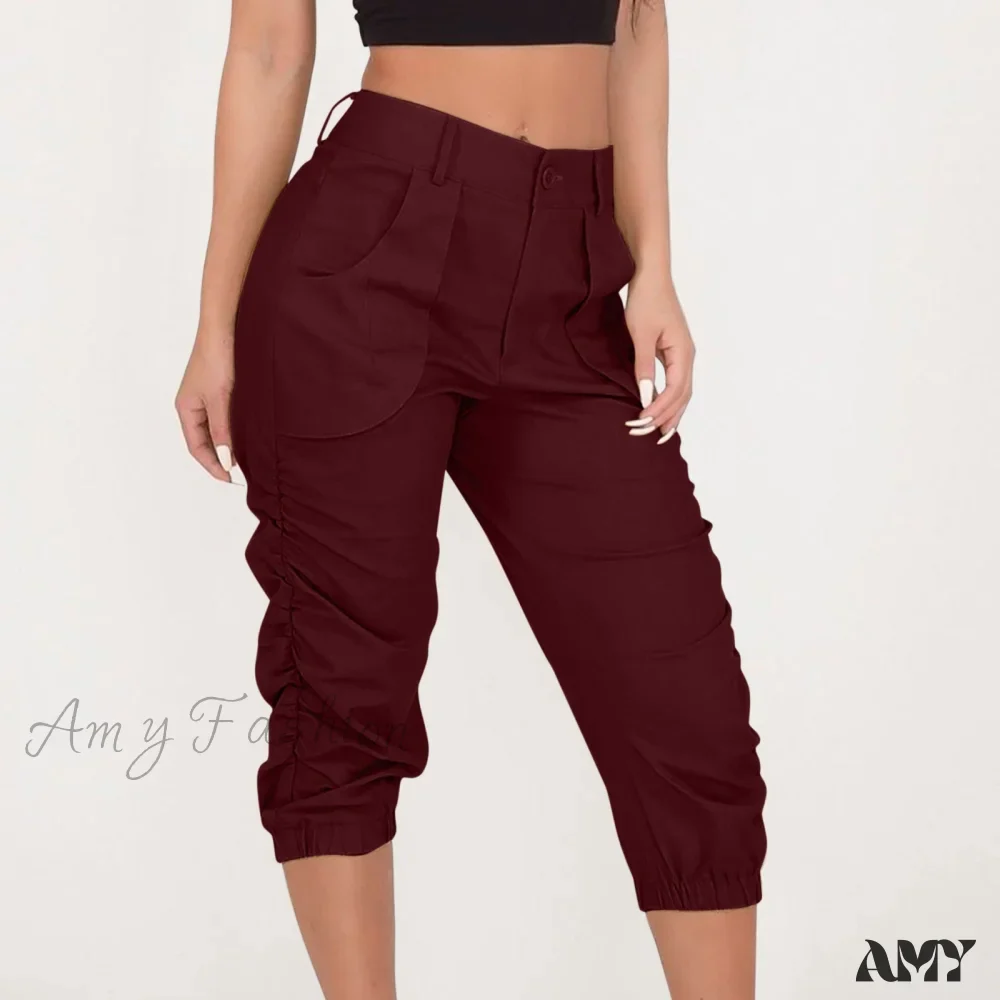 Amy Fashion - Fashion Casual Jogger Capris Pants - Image 13