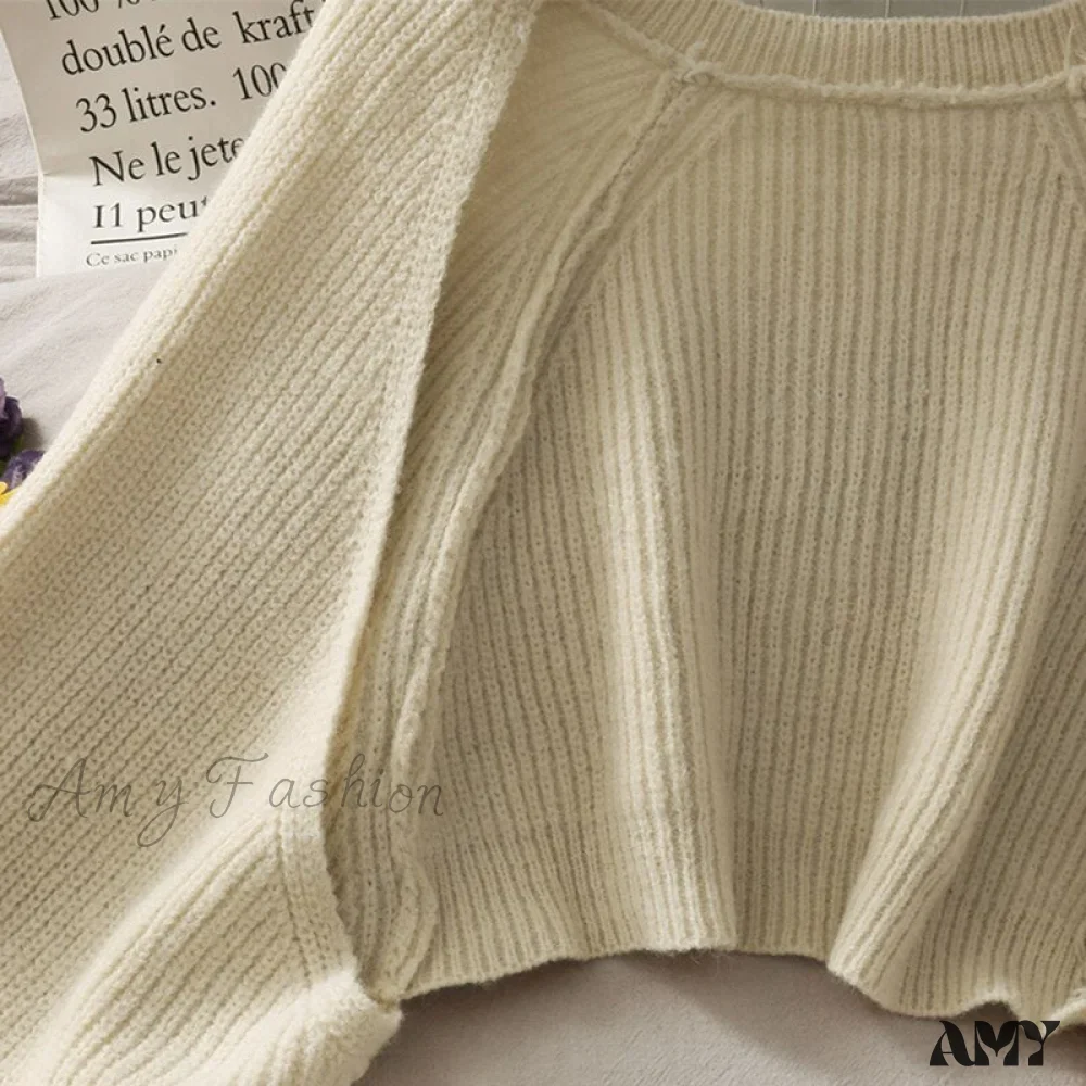 Amy Fashion - Female Solid Casual Chic Short Knitted Cardigans - Image 20