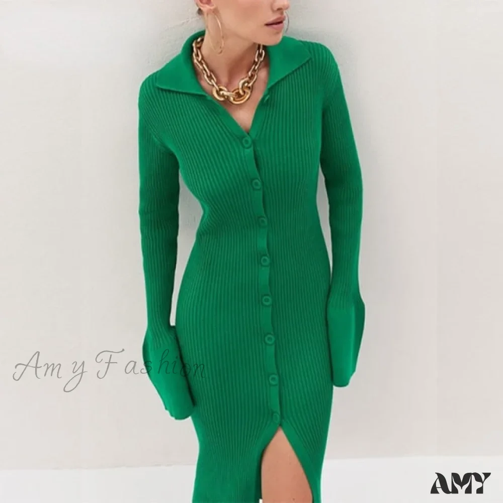Amy Fashion - Female Warm Thick Party Long Dresses - Image 3