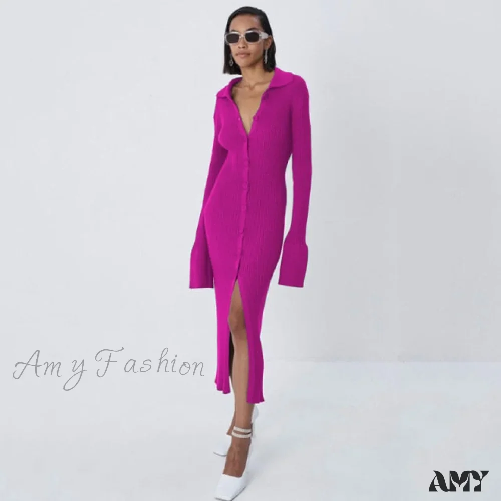 Amy Fashion - Female Warm Thick Party Long Dresses - Image 4