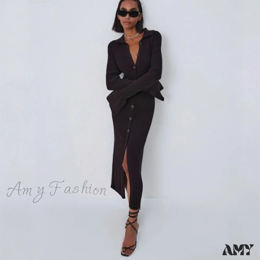 Amy Fashion - Female Warm Thick Party Long Dresses - Image 6