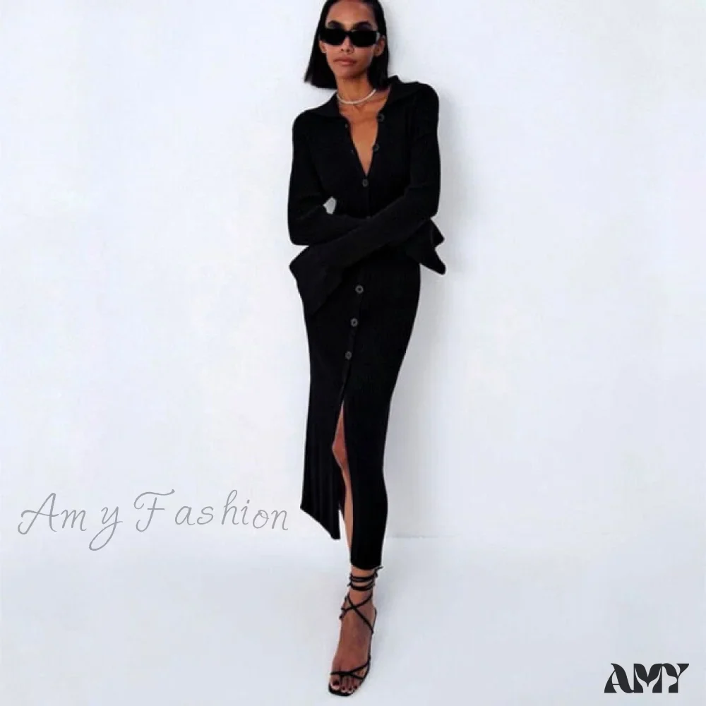 Amy Fashion - Female Warm Thick Party Long Dresses - Image 7
