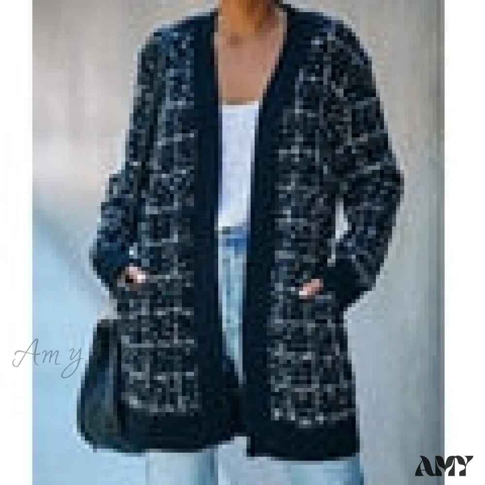 Amy Fashion - Bohemian Plaid Cardigans Vintage Long Coat Female Jacket - Image 23