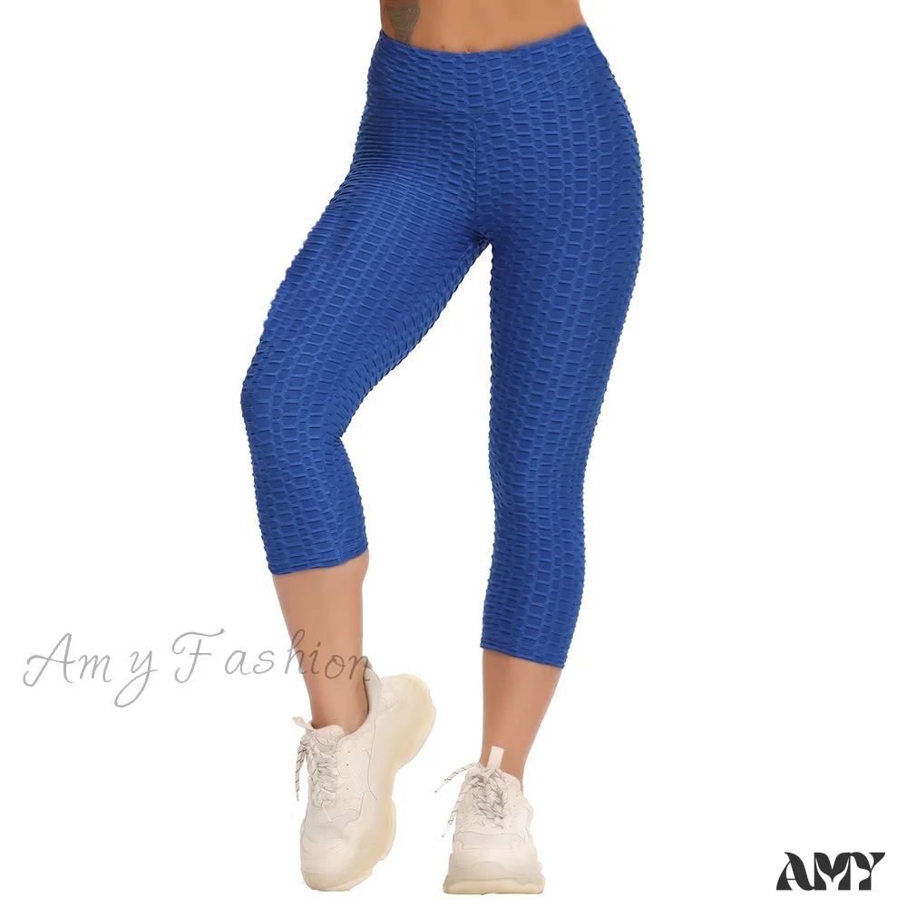 Amy Fashion - Ruched Butt Leggings Capris Pants - Image 11