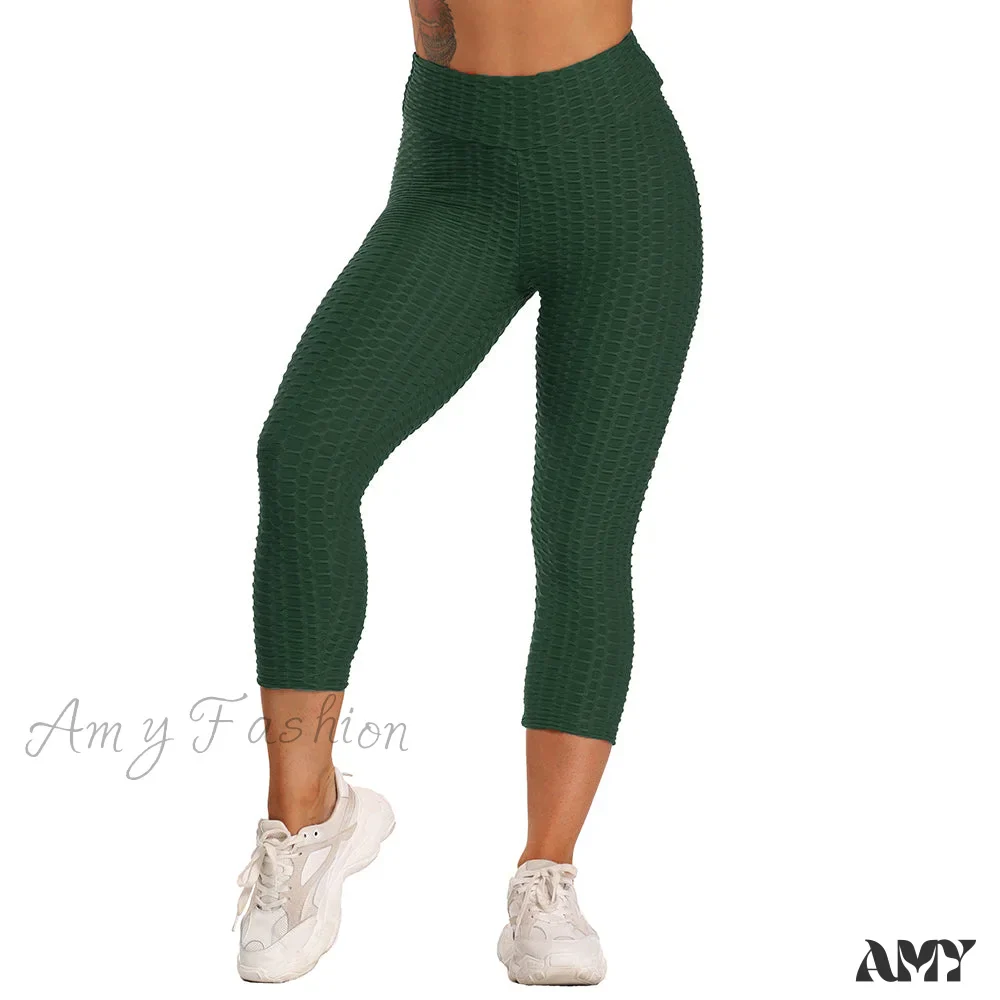 Amy Fashion - Ruched Butt Leggings Capris Pants - Image 15