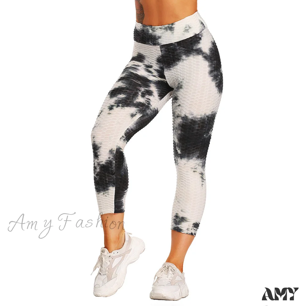 Amy Fashion - Ruched Butt Leggings Capris Pants - Image 17