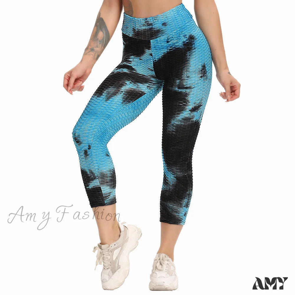 Amy Fashion - Ruched Butt Leggings Capris Pants - Image 24