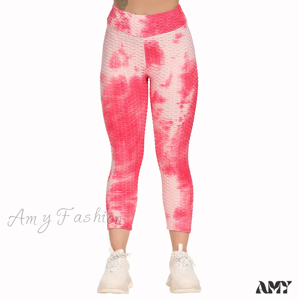 Amy Fashion - Ruched Butt Leggings Capris Pants - Image 25