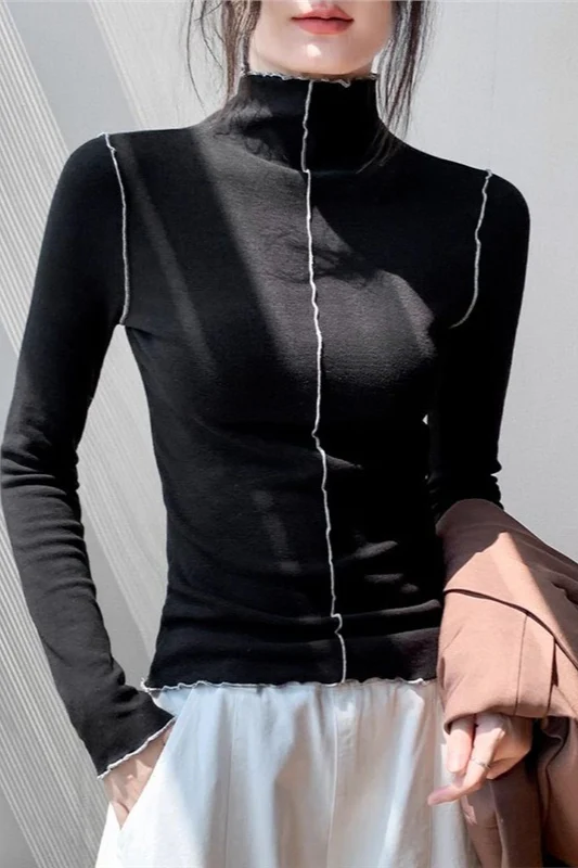 Fleece Thermal Mock Neck Long Sleeve Base Layer - Image 6