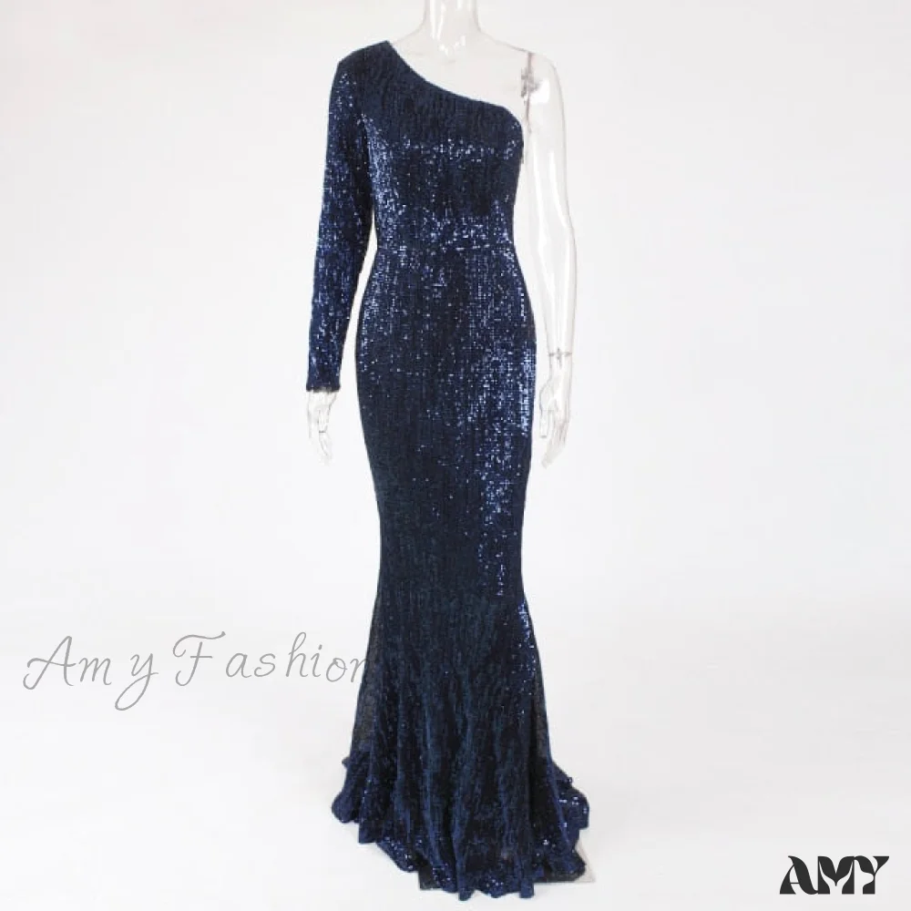 Amy Fashion - Backless Luxury Stretchy Mermaid Dress - Image 5