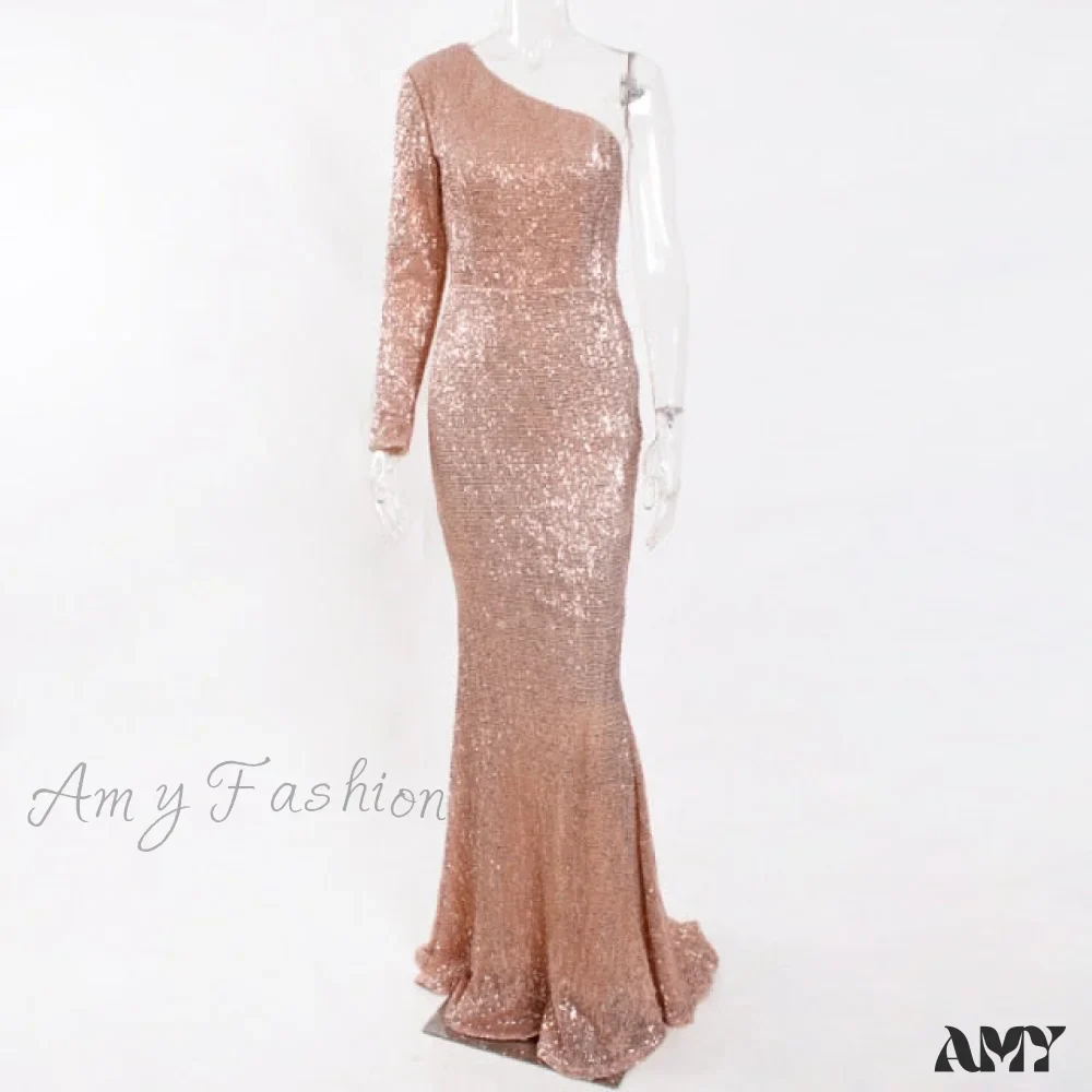 Amy Fashion - Backless Luxury Stretchy Mermaid Dress - Image 7