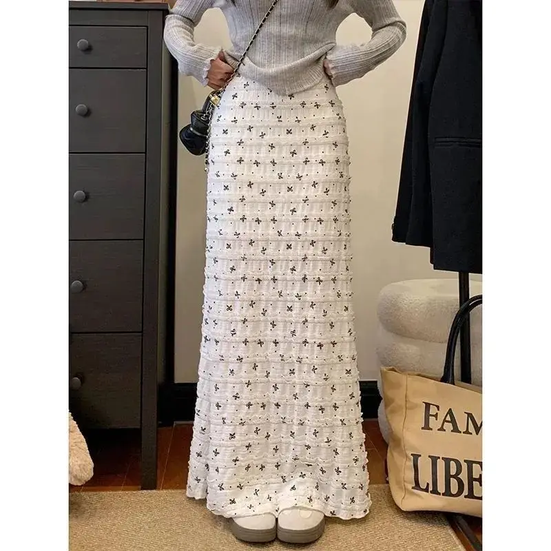 Floral High Waist Mermaid Skirt
