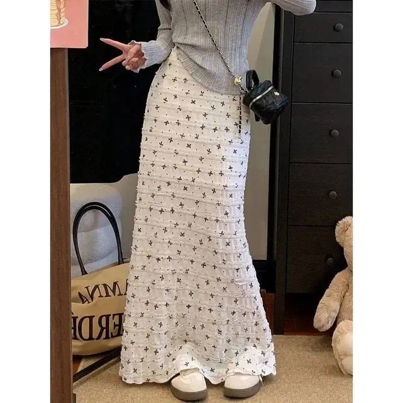 Floral High Waist Mermaid Skirt - Image 2