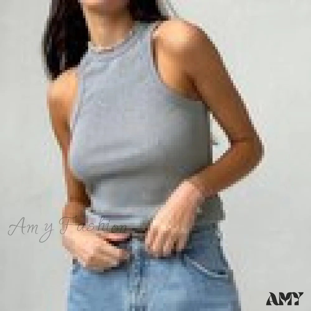 Amy Fashion - Off Shoulder Sexy Crop Tube Tank Summer Fashion Basic - Image 21